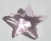 1 18mm Machine Cut Crystal Rose Pink Star Pendant